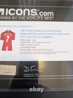 Cristiano Ronaldo CR7 Signed 2007 Manchester United Shirt Icons COA