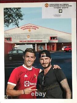 Cristiano Ronaldo David Beckham Signed Limited Manchester United Real Madrid