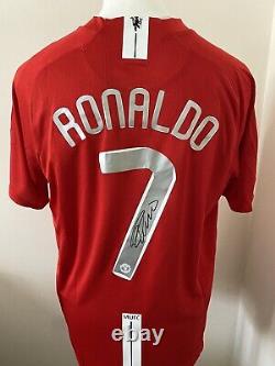 Cristiano Ronaldo Genuine Hand Signed Manchester United 2008 Shirt, See Proof