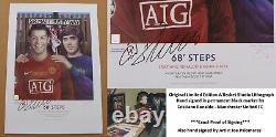 Cristiano Ronaldo & George Best 68 Steps Signed Manchester United Ltd Ed Print