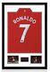 Cristiano Ronaldo Hand Signed Manchester United 2021-22 Shirt withCOA Deluxe Frame