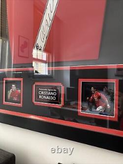 Cristiano Ronaldo Manchester United Authentic Hand Signed Shirt Display + COA