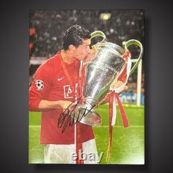 Cristiano Ronaldo Manchester United Hand Signed Photo With COA £299
