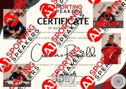 Cristiano Ronaldo Manchester United Hand Signed Photo With COA £299