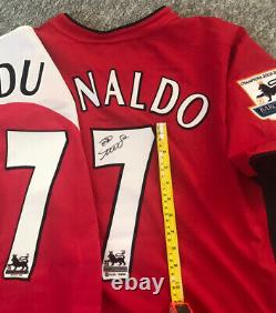 Cristiano Ronaldo Manchester United Premier League Hand Signed Shirt