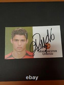 Cristiano Ronaldo Manchester United Signed Club Card