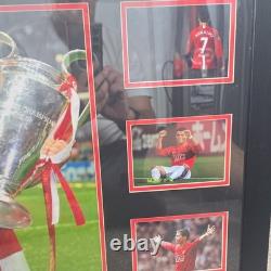 Cristiano Ronaldo Manchester United Signed Framed Photo Collage Display COA