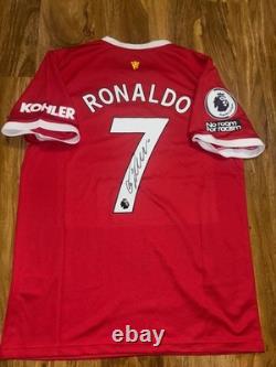 Cristiano Ronaldo Manchester United home Shirt With Coa Included #7