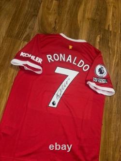 Cristiano Ronaldo Manchester United home Shirt With Coa Included #7