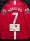 Cristiano Ronaldo SIGNED Manchester United Red Retro Shirt/Jersey + COA (read)