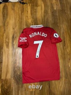 Cristiano Ronaldo Signed 2022/23 Manchester United Shirt with COA