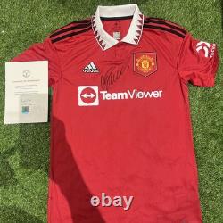Cristiano Ronaldo Signed 2022/23 Manchester United Shirt with COA