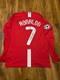Cristiano Ronaldo Signed 2022/23 Manchester United Shirt with COA