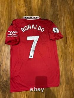 Cristiano Ronaldo Signed 2022/23 Manchester United Shirt with COA