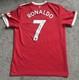 Cristiano Ronaldo Signed Autograph Manchester United Football Shirt Photo Proof