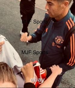 Cristiano Ronaldo Signed Autograph Manchester United Football Shirt Photo Proof