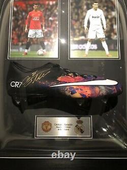 Cristiano Ronaldo Signed CR7 Nike Boot Framed Or Unframed With COA