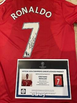 Cristiano Ronaldo Signed Icons Official Manchester United Shirt Jersey CR7