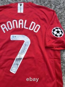 Cristiano Ronaldo Signed Man United Jersey, Beckett Authentication