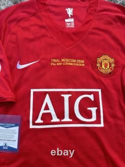 Cristiano Ronaldo Signed Man United Jersey, Beckett Authentication