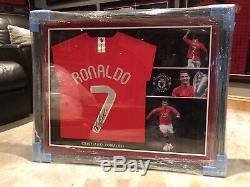 Cristiano Ronaldo Signed Manchester United 2008 Champions League Final Shirt COA