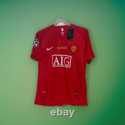 Cristiano Ronaldo Signed Manchester United 2008 Home CHL Jersey With COA
