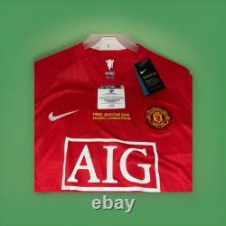 Cristiano Ronaldo Signed Manchester United 2008 Home CHL Jersey With COA