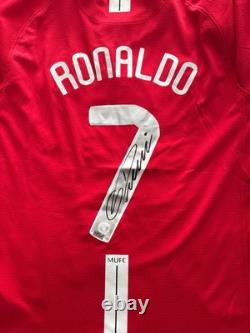 Cristiano Ronaldo Signed Manchester United 2008 Home Shirt With COA