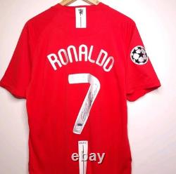 Cristiano Ronaldo Signed Manchester United 2008 Home Shirt With COA