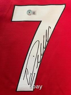 Cristiano Ronaldo Signed Manchester United 2021-22 Football Shirt. Damaged G