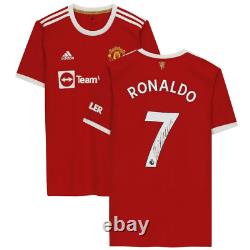Cristiano Ronaldo Signed Manchester United 2021 jersey Mint Autograph Fanatiics