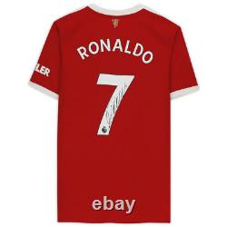 Cristiano Ronaldo Signed Manchester United 2021 jersey Mint Autograph Fanatiics