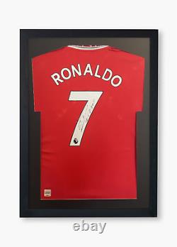 Cristiano Ronaldo Signed Manchester United 2022/23 Framed Home Shirt with COA