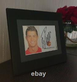 Cristiano Ronaldo Signed Manchester United Card Autograph Christmas present