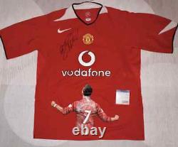 Cristiano Ronaldo Signed Manchester United Nike jersey Trikot PSA COA Autogramm