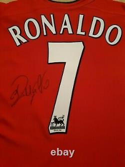 Cristiano Ronaldo Signed Manchester United Number 7 Shirt 2003 Debut Season
