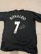 Cristiano Ronaldo Signed Manchester United Shirt Printed Autograph