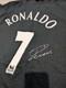 Cristiano Ronaldo Signed Manchester United Shirt Printed Autograph