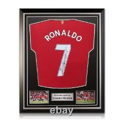 Cristiano Ronaldo Signed Manchester United Shirt. Superior Frame