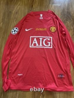 Cristiano Ronaldo Signed Manchester United UCL Home Shirt with Coa included