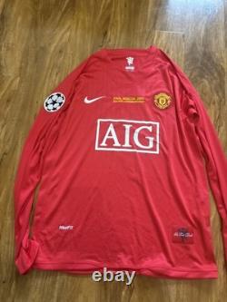 Cristiano Ronaldo Signed Manchester United UCL Home Shirt with Coa included