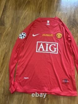 Cristiano Ronaldo Signed Manchester United UCL Home Shirt with Coa included
