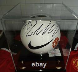 Cristiano Ronaldo Signed Nike Manchester United Logo Soccer Ball With Coa