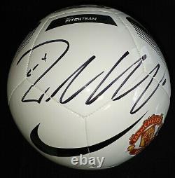 Cristiano Ronaldo Signed Nike Manchester United Logo Soccer Ball With Coa