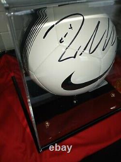 Cristiano Ronaldo Signed Nike Manchester United Logo Soccer Ball With Coa