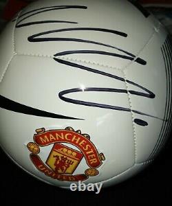 Cristiano Ronaldo Signed Nike Manchester United Logo Soccer Ball With Coa