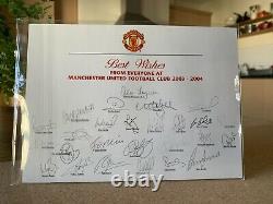 Cristiano Ronaldo Signed Official Manchester United 03 Team Club Card Autograph