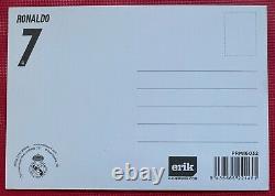 Cristiano Ronaldo Signed Real Madrid Club Card Manchester United