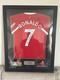 Cristiano Ronaldo Signed Shirt Framed BECKETT COA Manchester Utd JERSEY RARE