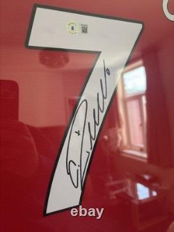 Cristiano Ronaldo Signed Shirt Framed BECKETT COA Manchester Utd JERSEY RARE